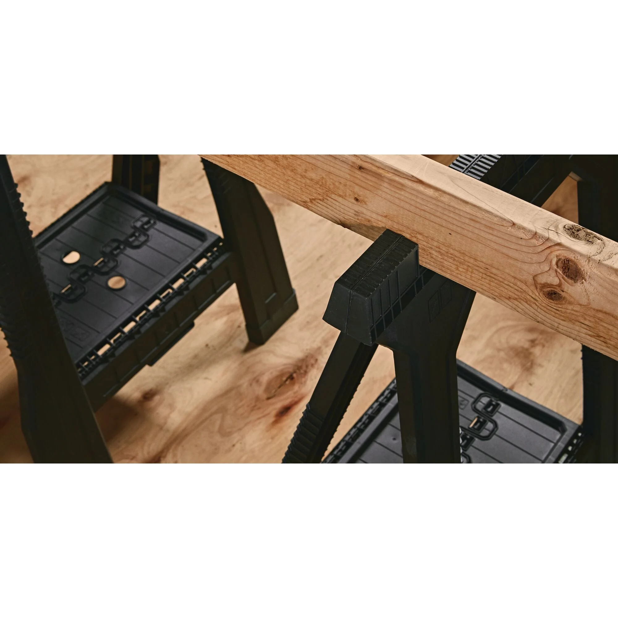 STANLEY JR FOLDING SAWHORSES TWIN PACK